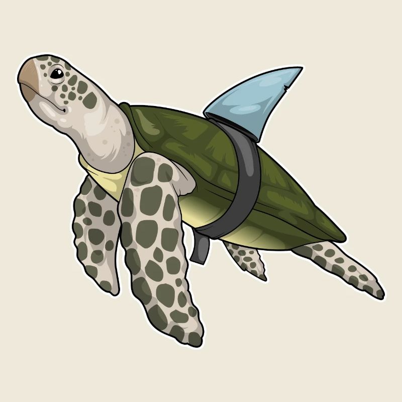 Aileron de requin tortue