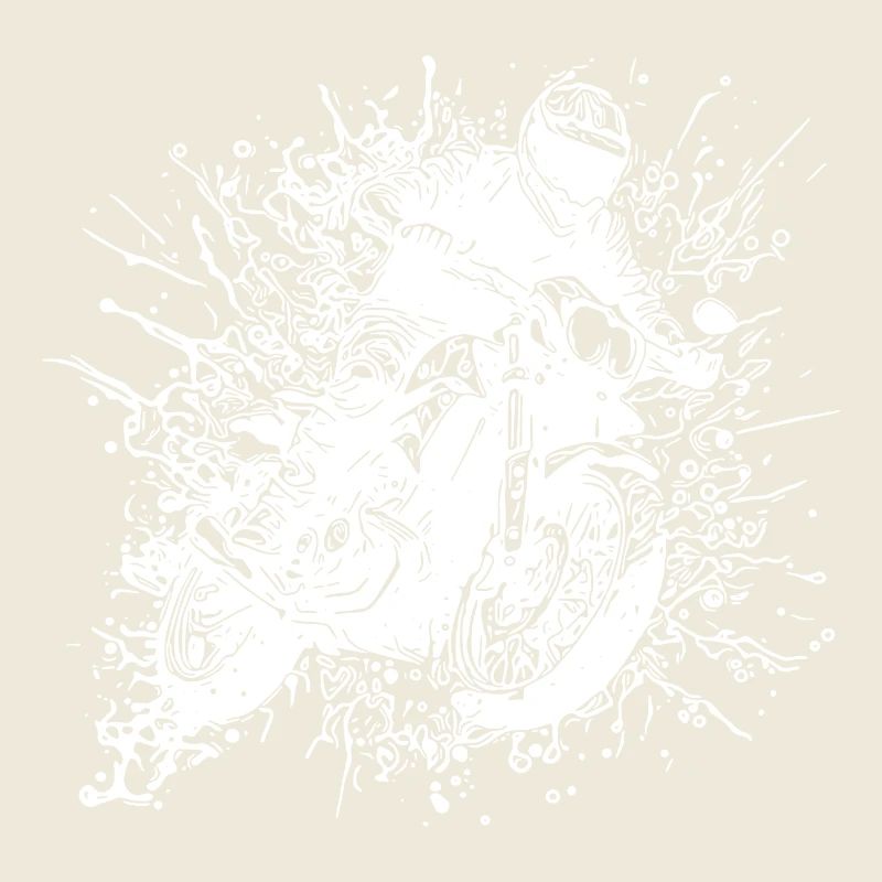 Motorrad Rennsport Sprung Splash Style
