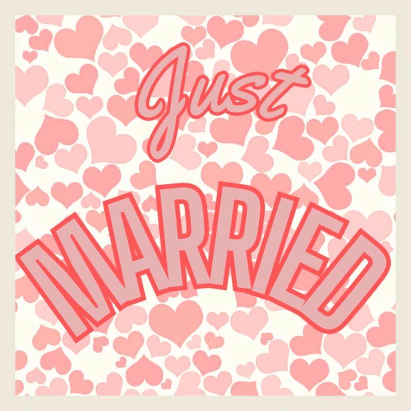 JUST MARRIED. EVJF. SAINT VALENTIN. COUPLE