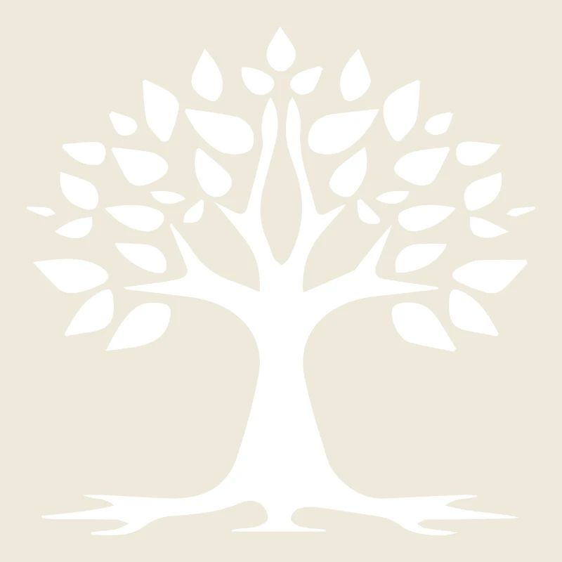 Stilisiertes Baum einfaches Tattoo Logo