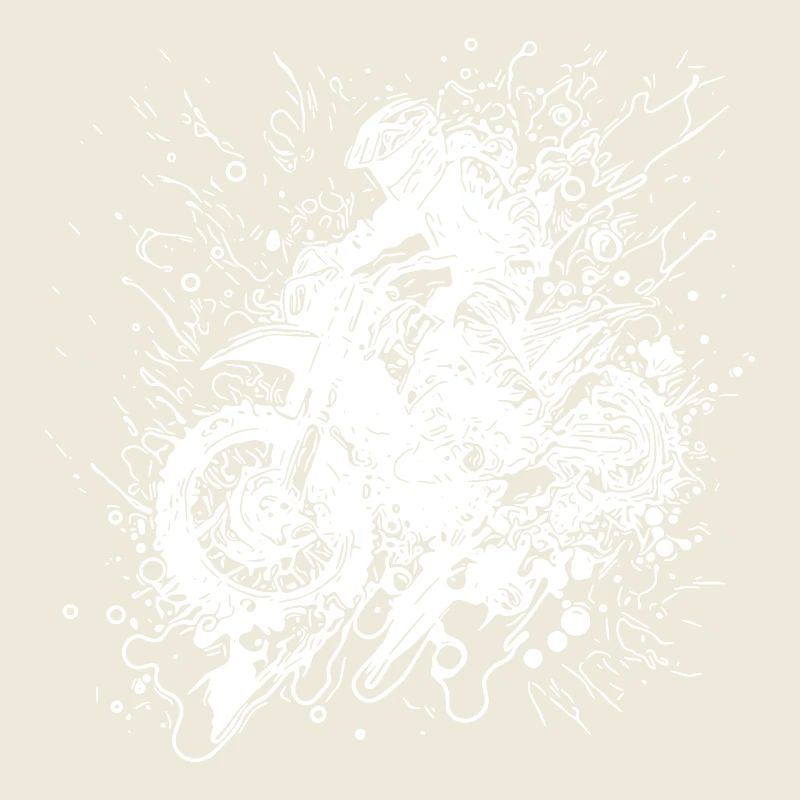 Off-road Motorcycle Racing Style Jump Splash
