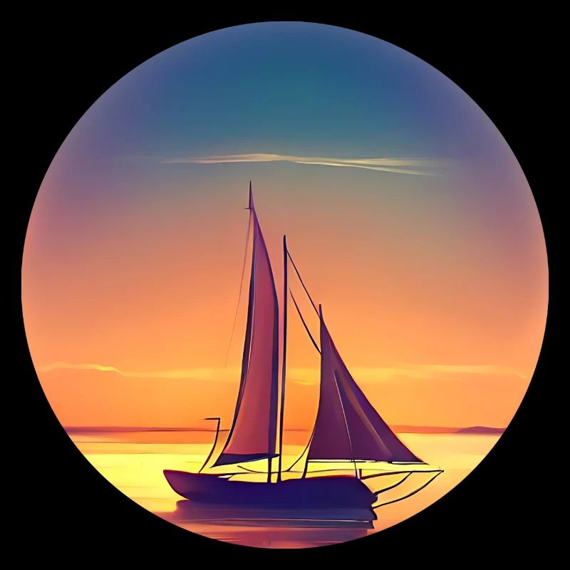 Segelboot Sunset Design