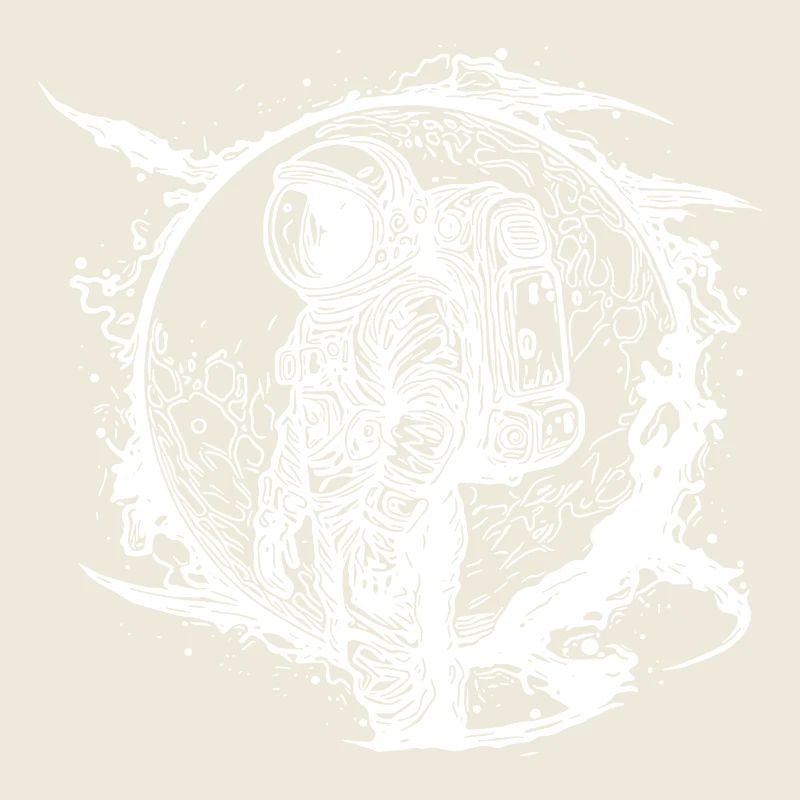 Astronaut Space Walk with Exotic Sphere