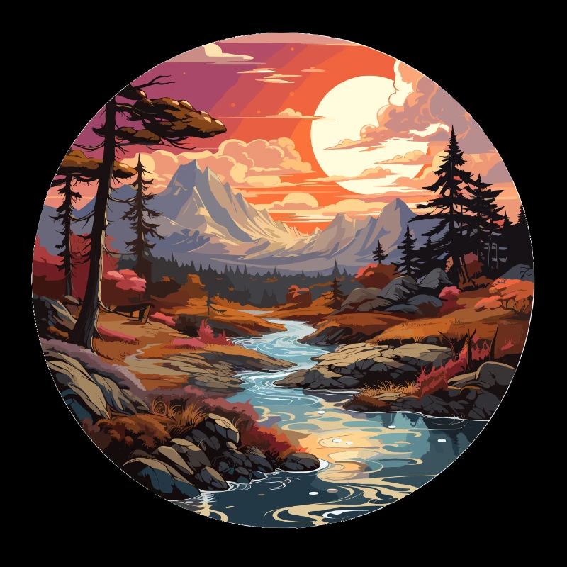 Landschaft - Illustration