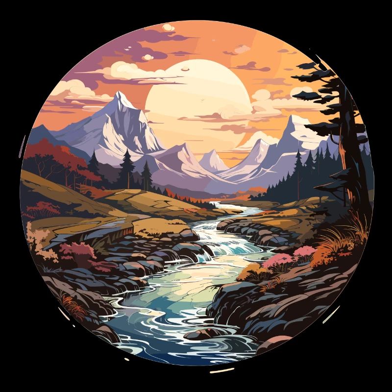 Landschaft - Illustration