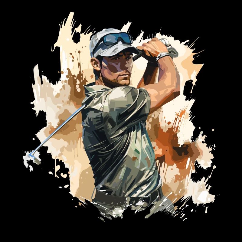 Golf Spieler - Illustration