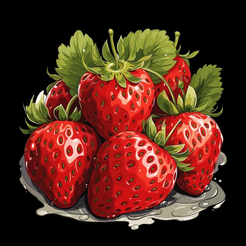 Erdbeere - Illustration