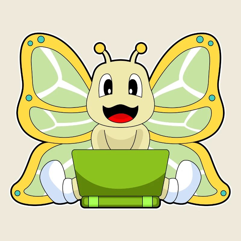 Schmetterling Laptop