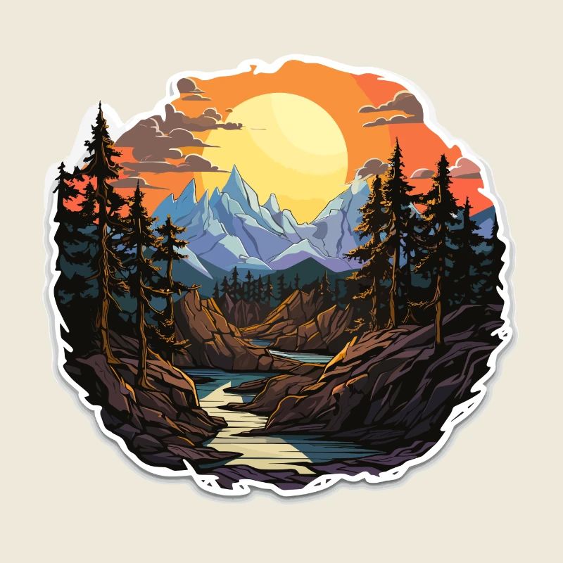 Landschaft - Illustration