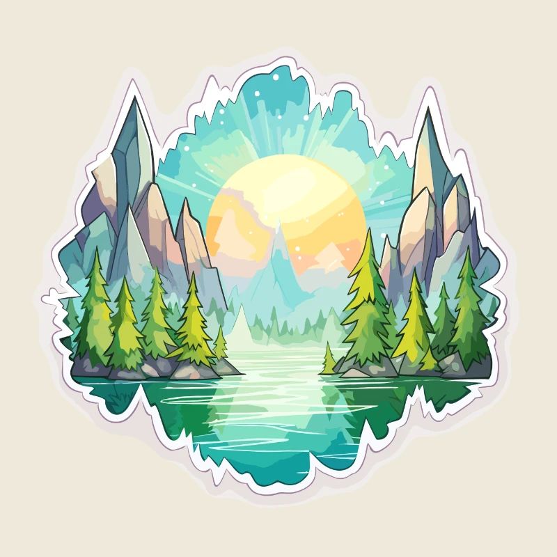 Landschaft - Illustration