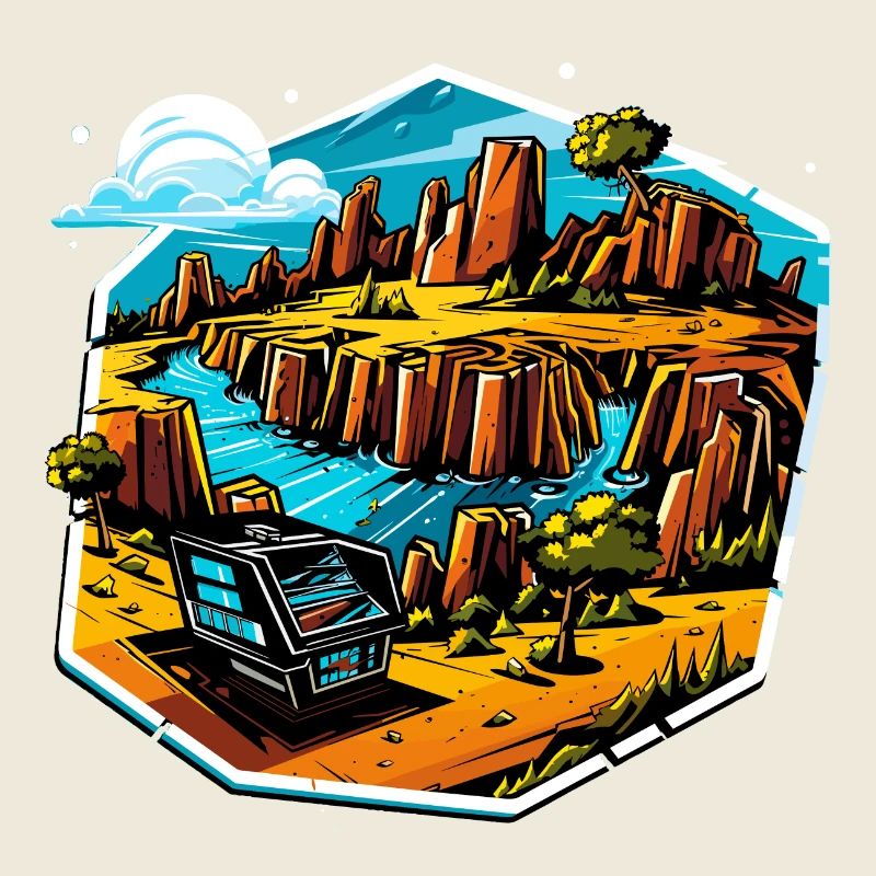 Landschaft - Illustration