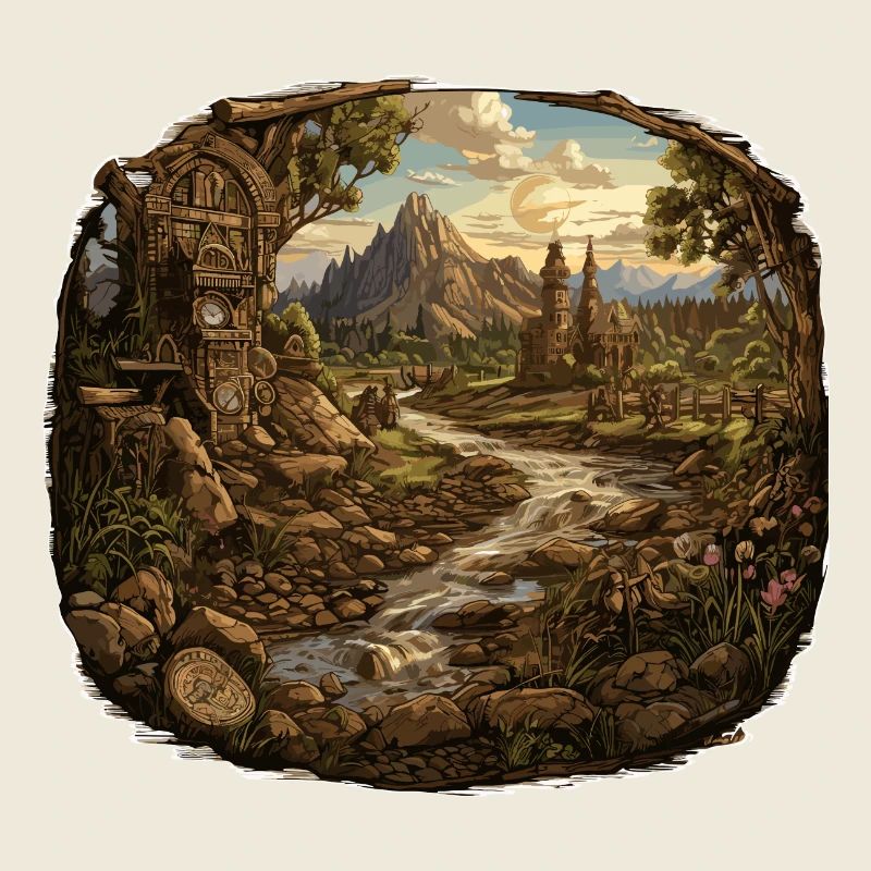 Landschaft - Illustration