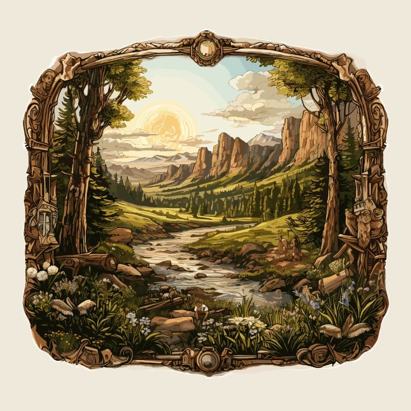 Landschaft - Illustration