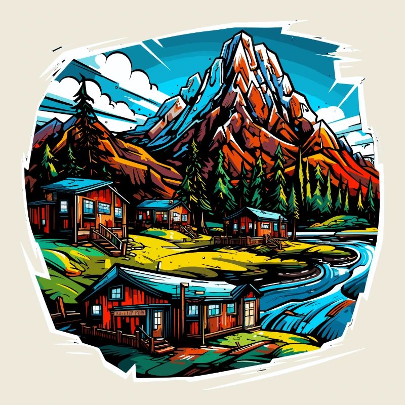 Landschaft - Illustration