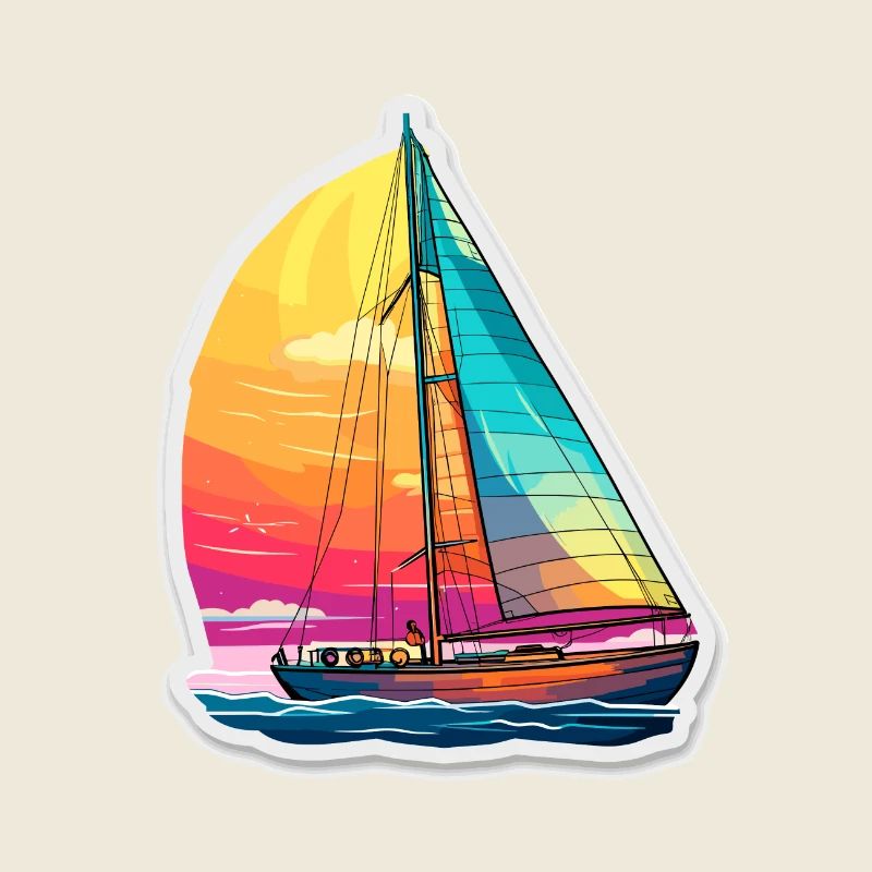 Segelboot - Illustration