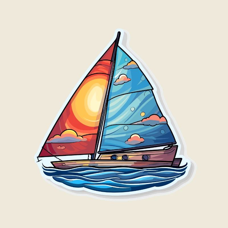 Segelboot - Illustration