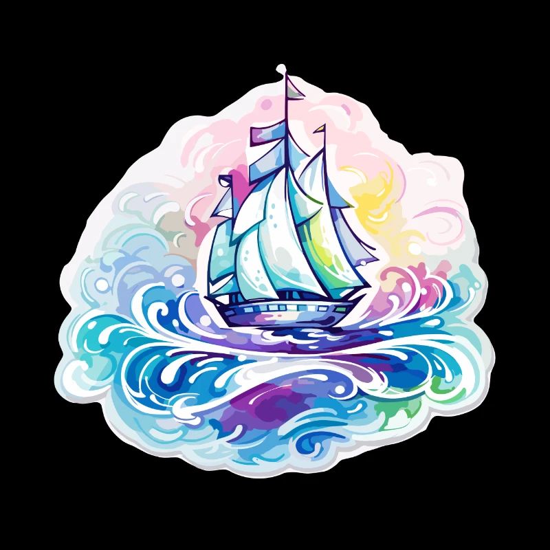 Segelboot - Illustration