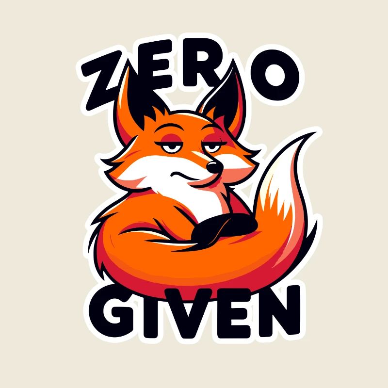 Zéro donné - Illustration de renard