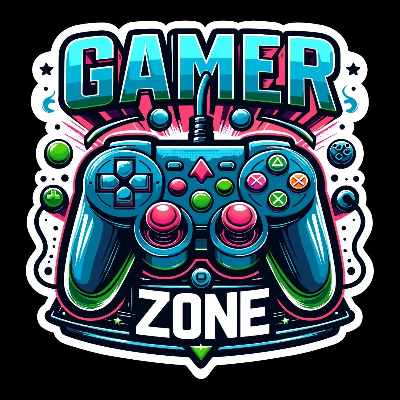 Gamer Zone - Controller Illustration