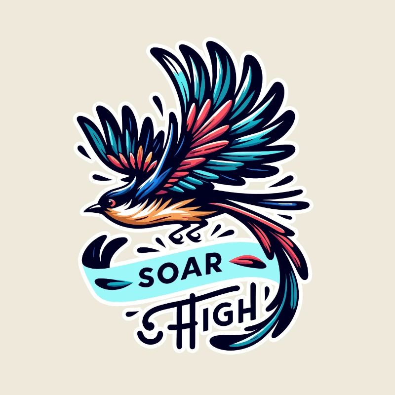 Soar High - Vogel Illustration