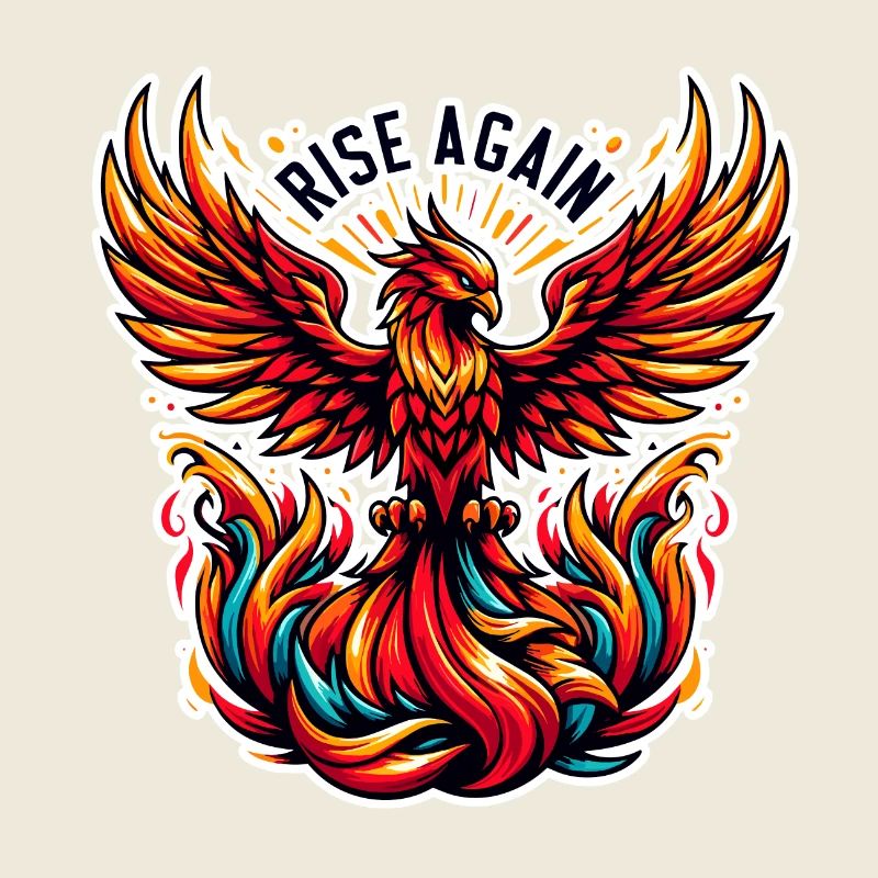 Rise Again - Phönix Illustration