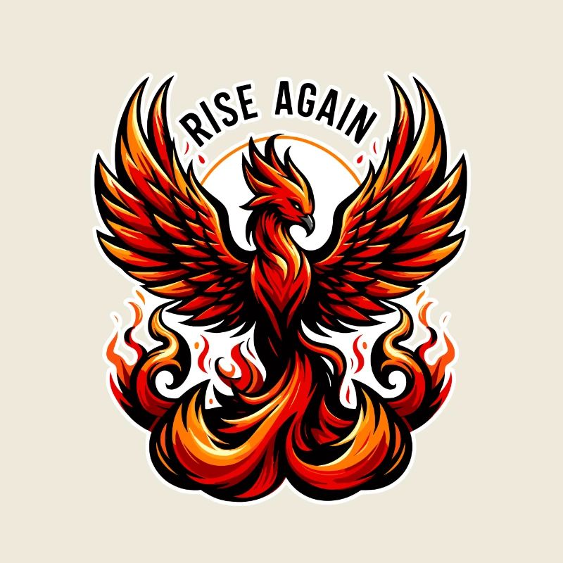 Rise Again - Phönix Illustration