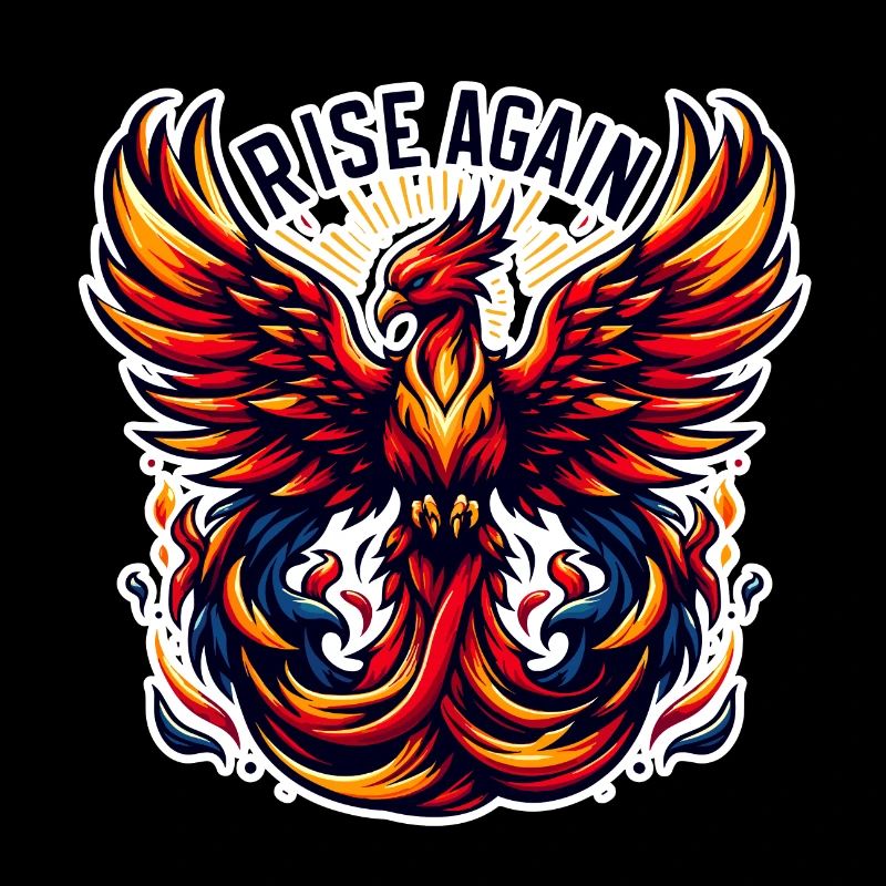 Rise Again - Phoenix Illustration