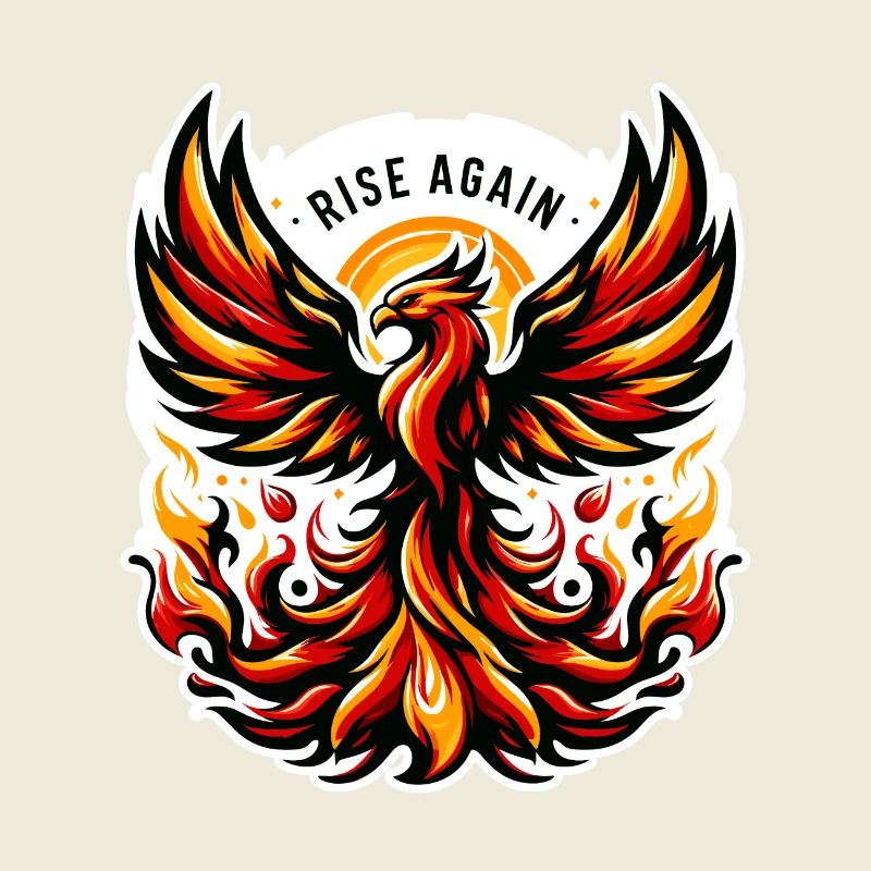 Rise Again - Phönix Illustration