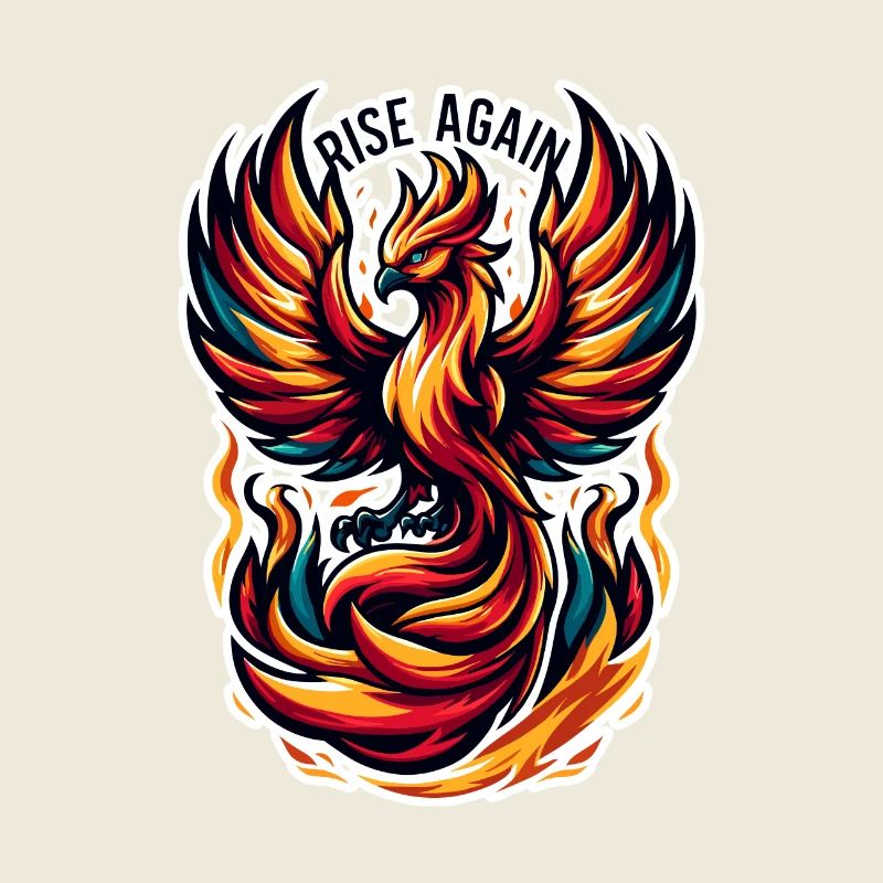 Rise Again - Phönix Illustration