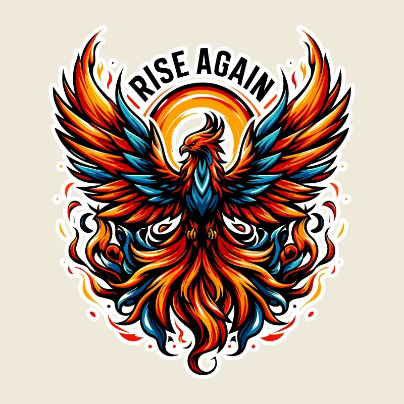 Rise Again - Phönix Illustration