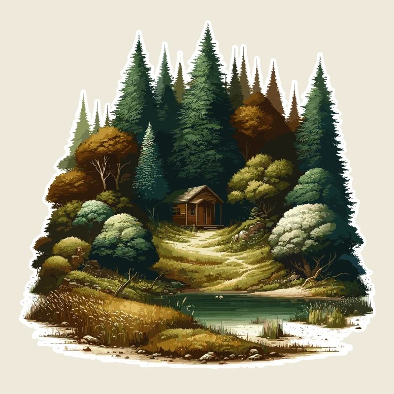 Landschaft - Illustration