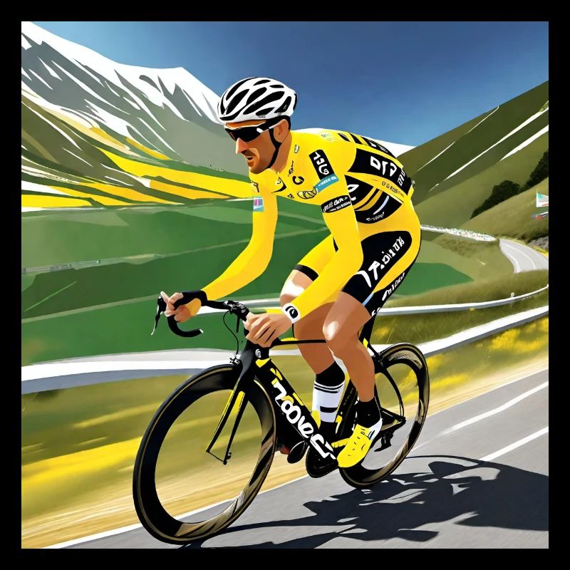 Cycliste rétro