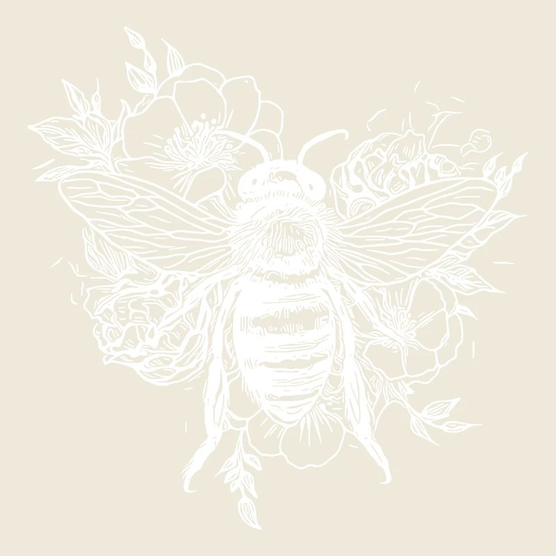 Abeille occupée sur une fleur fleurs