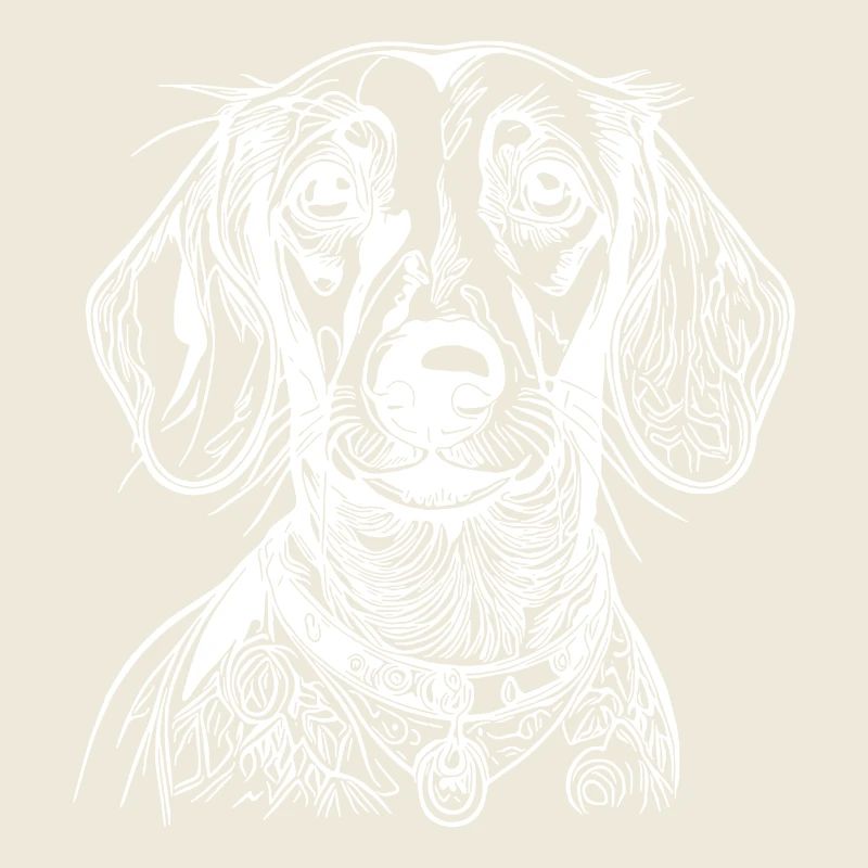 Fancy Dachshund Portrait for Dachshund Dad