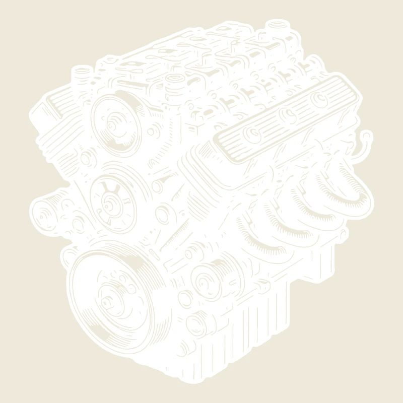 Engine Block Cylinder Fan Displacement Engine