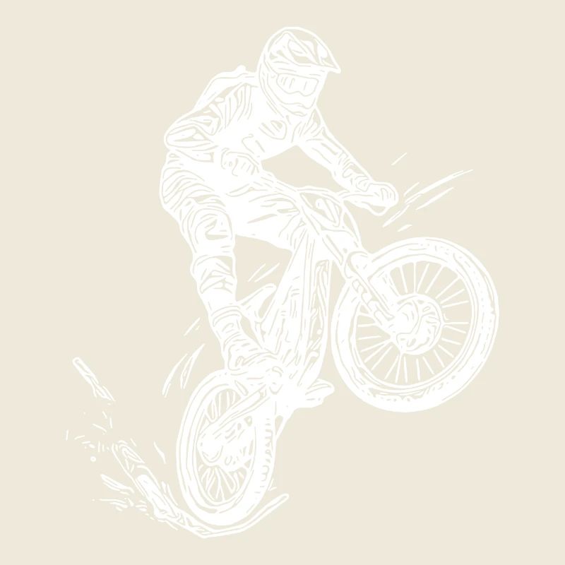 Cool cyclist mountain biker