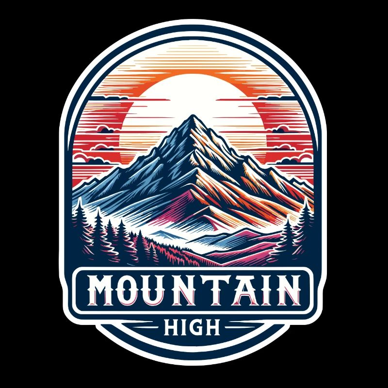 Mountain High - Berg Illustration