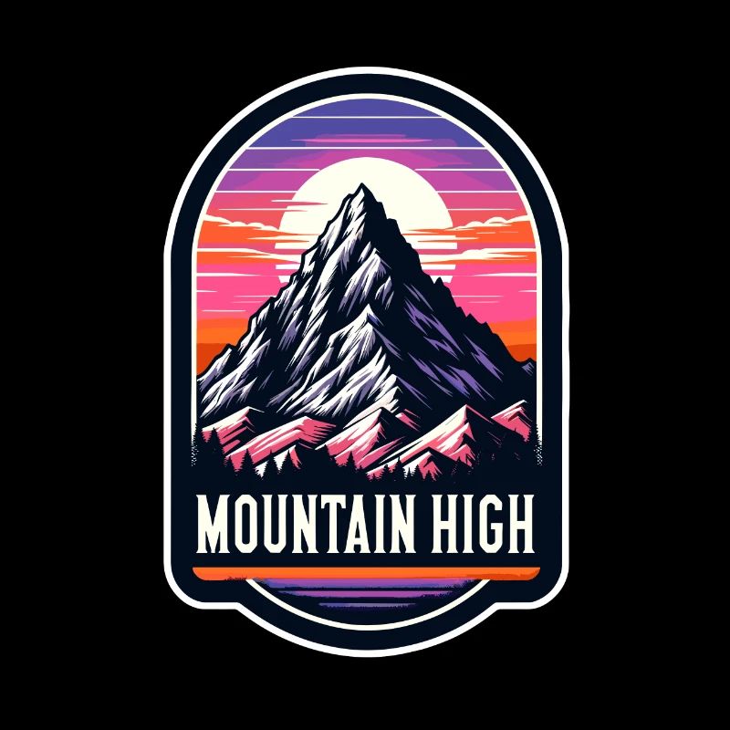 Montagne Haut - Illustration de Berg