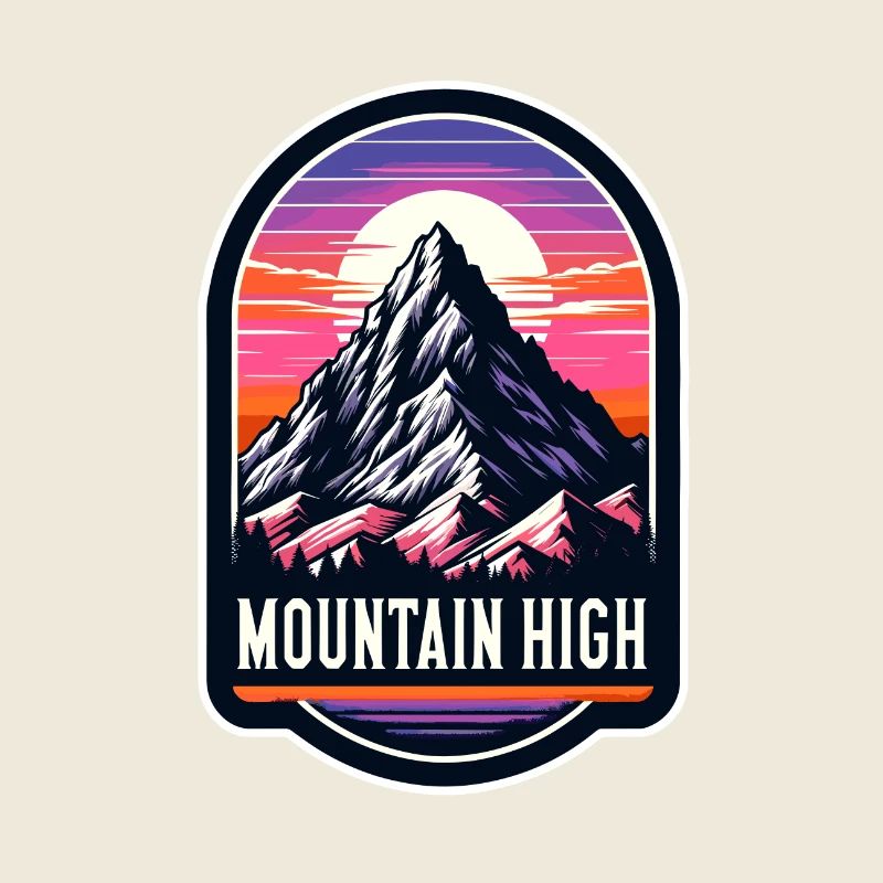 Mountain High - Berg Illustration