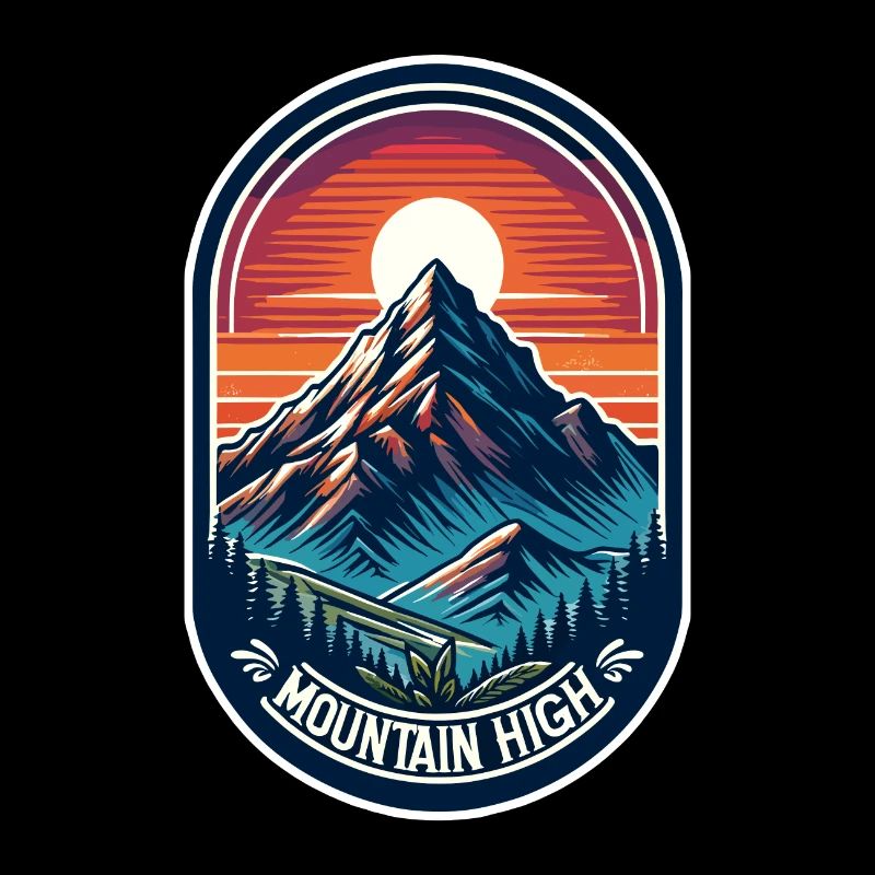 Mountain High - Berg Illustration