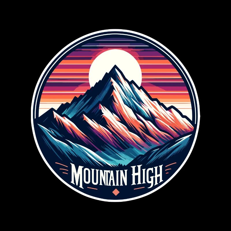Mountain High - Berg Illustration