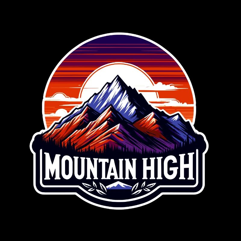 Montagne Haut - Illustration de Berg