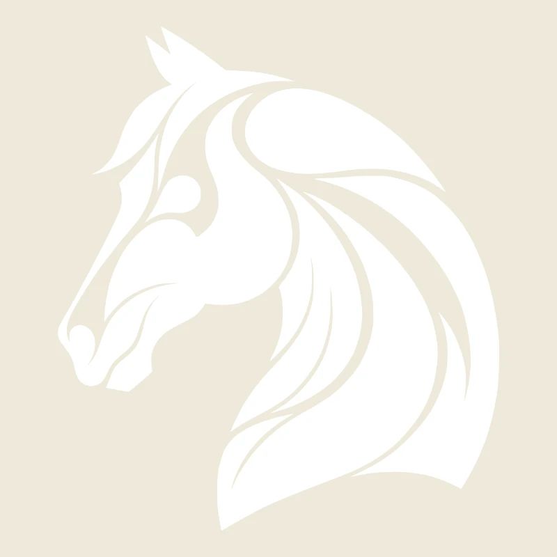 Eleganter Pferdekopf