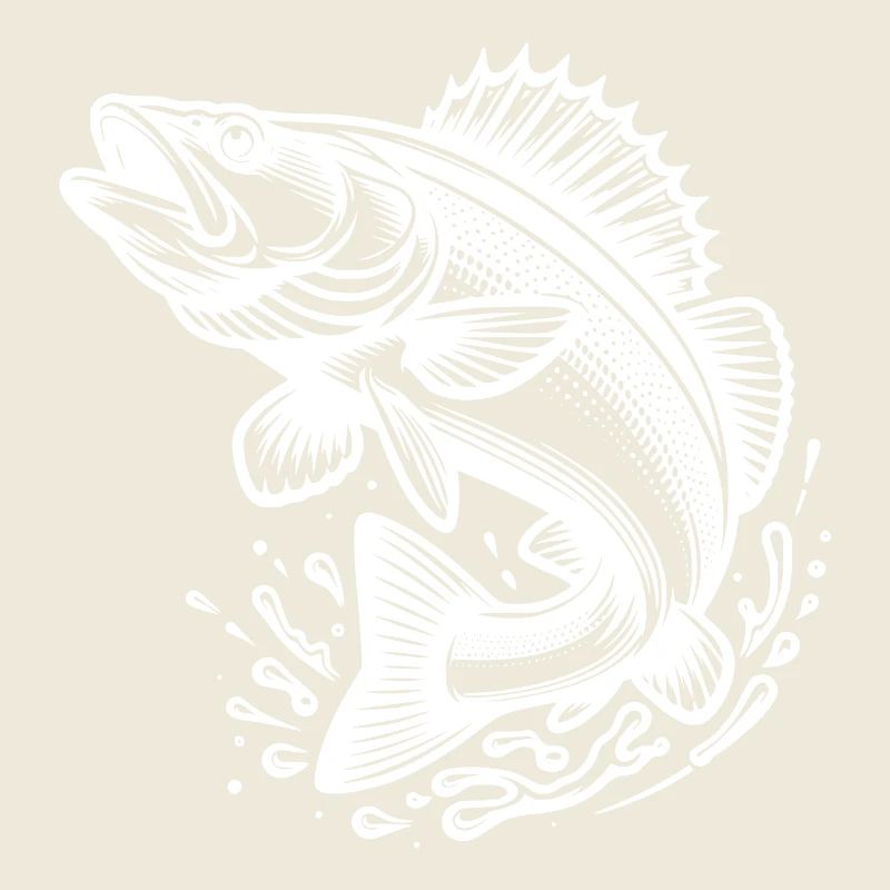 Large Jumping Zander Fish