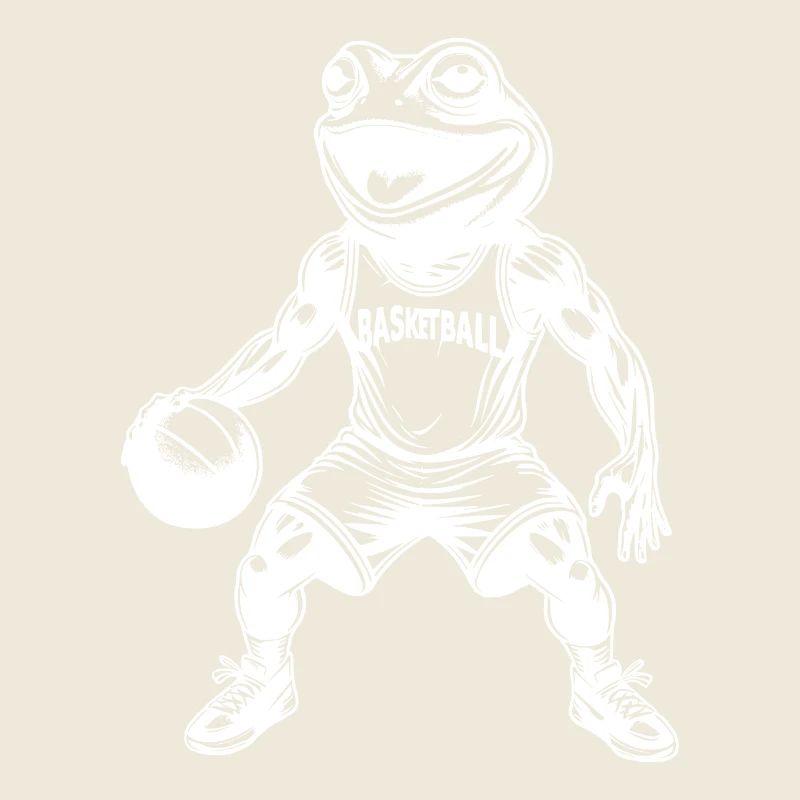 Funny Basketball Training Competition Frog