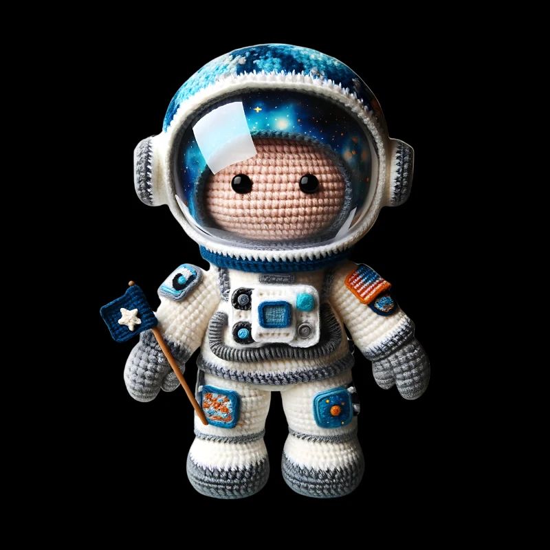 Small Crochet Space Astronaut