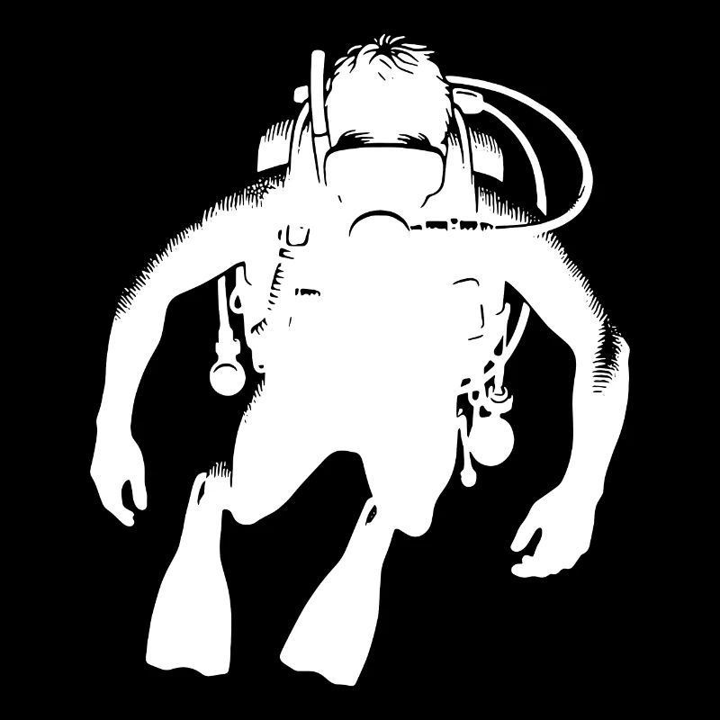 Schwebender Gerätetaucher Tauchverein Design