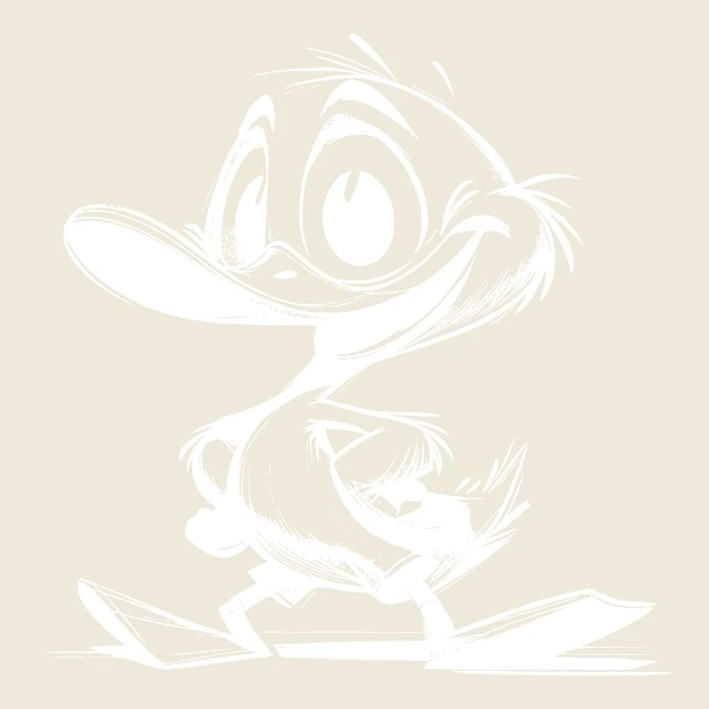 Dessin d’un bébé canard avec un énorme bec