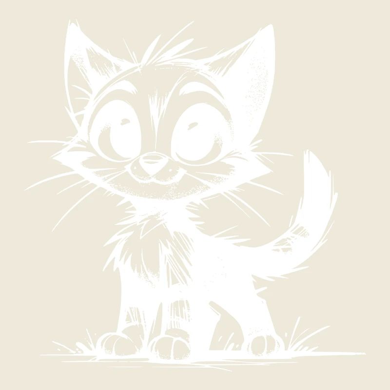 Dessins au crayon de bébé chats