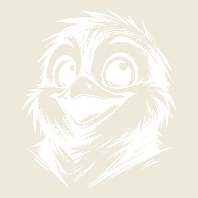 Kleiner schmutziger Pinguin Bleistift Style